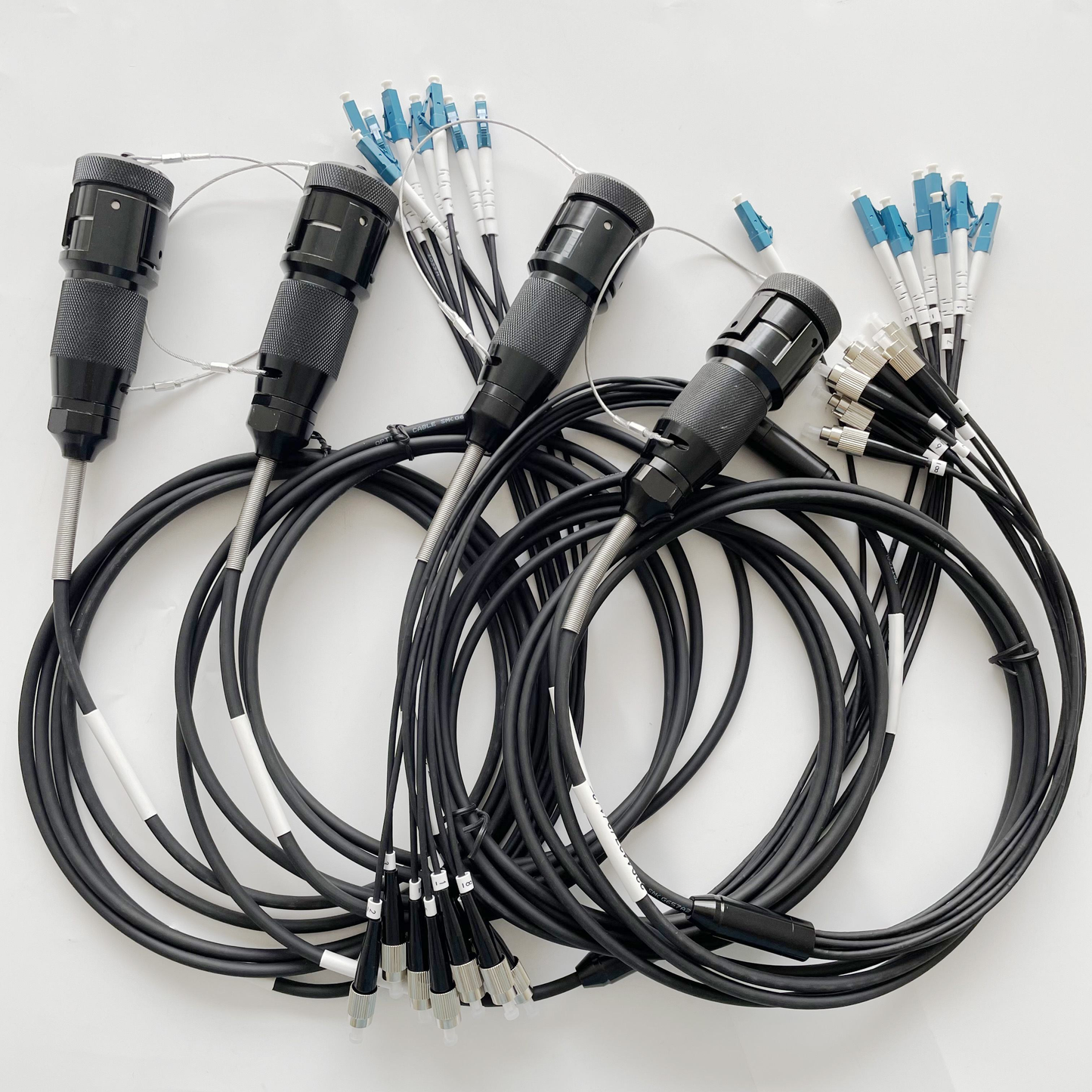 YZA Fiber Connectors 8 Cores YZA08P YZA08S IP67 Waterproof Specialty Harsh Environment Application with Cable Reels