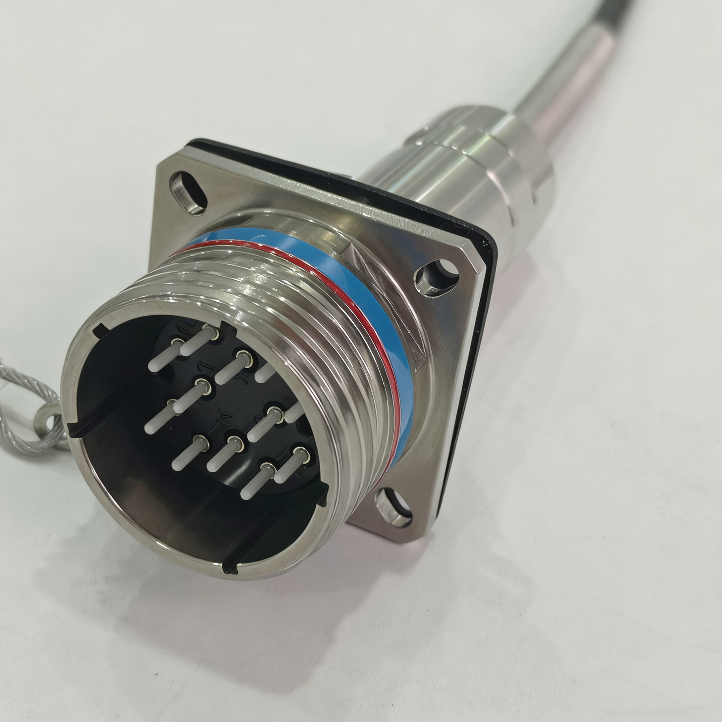 F-tone D38999 Series Standard Circular Connectors ARINC801 12Cores Plug and Socket J599A8/26KF12N Fiber Optic Cable Assembly