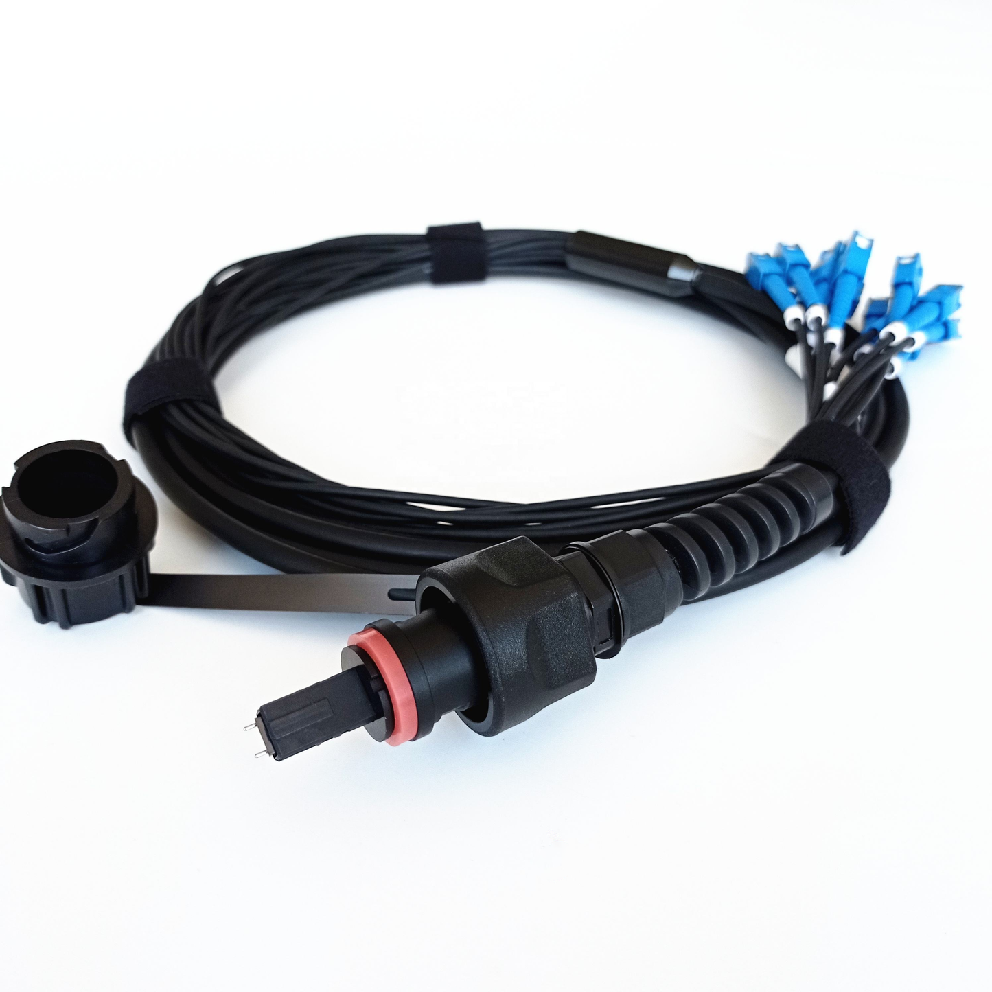 Full AXS FTTA IP67 Connector IP67 Outdoor Fullaxs-LC-10M-SM ODVA LC SC MPO OPTIC FIBER CABLE