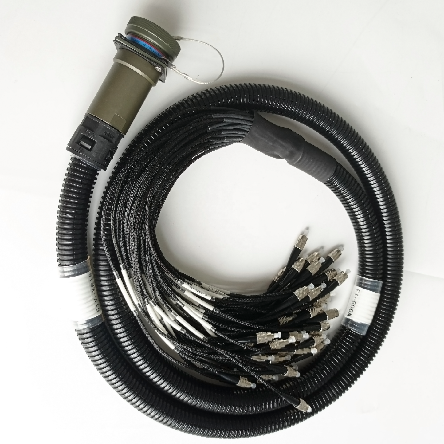F-tone D38999 J599 ARINC801 Series Waterproof Connectors Fiber Optic Cable Assembly