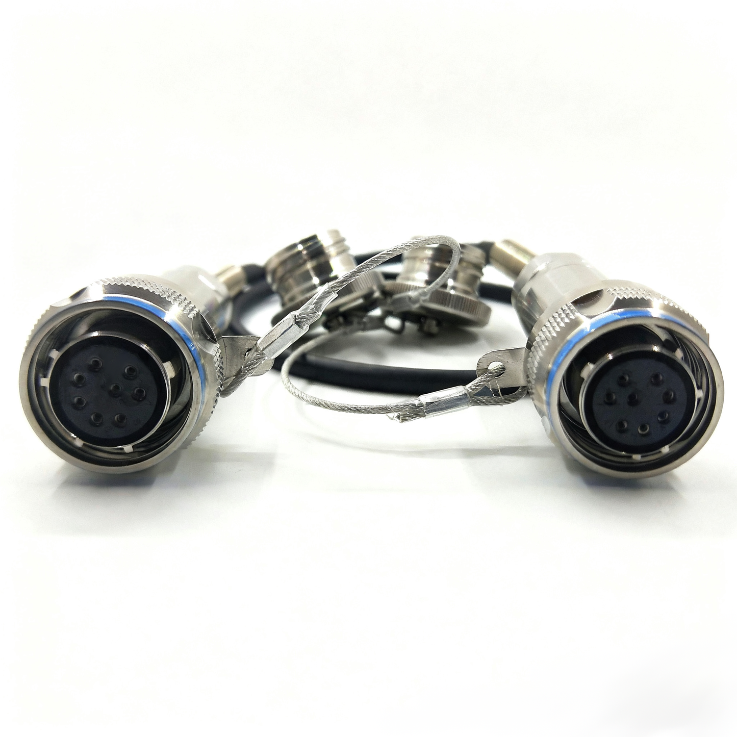 F-tone D38999 Series Standard Circular Connectors 8Cores Plug Fiber Optic Cable Assembly