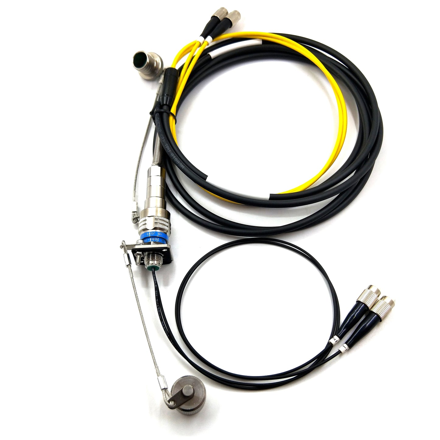 F-tone MIL-DTL-38999 Series Standard Circular Connectors 2Cores Socket Fiber Optic Cable Assembly