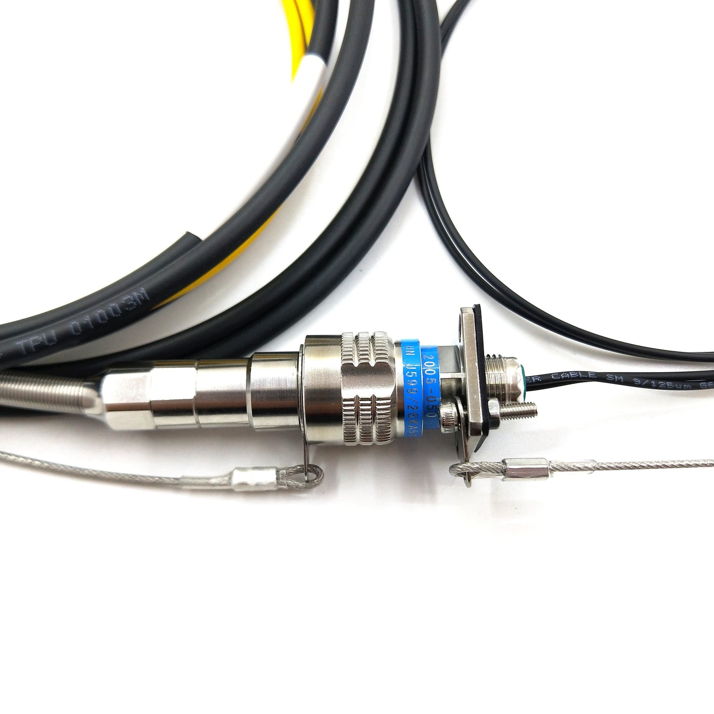 F-tone D38999 2 Cores Socket with One End of 2 LC Fiber Contacts / Optical Cable Connector