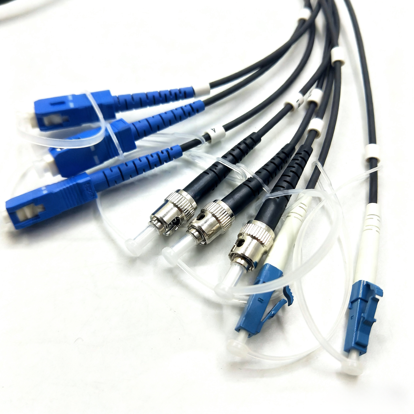 F-tone D38999 Series Standard Circular Connectors 15# 8Cores Socket Fiber Optic Cable Assembly