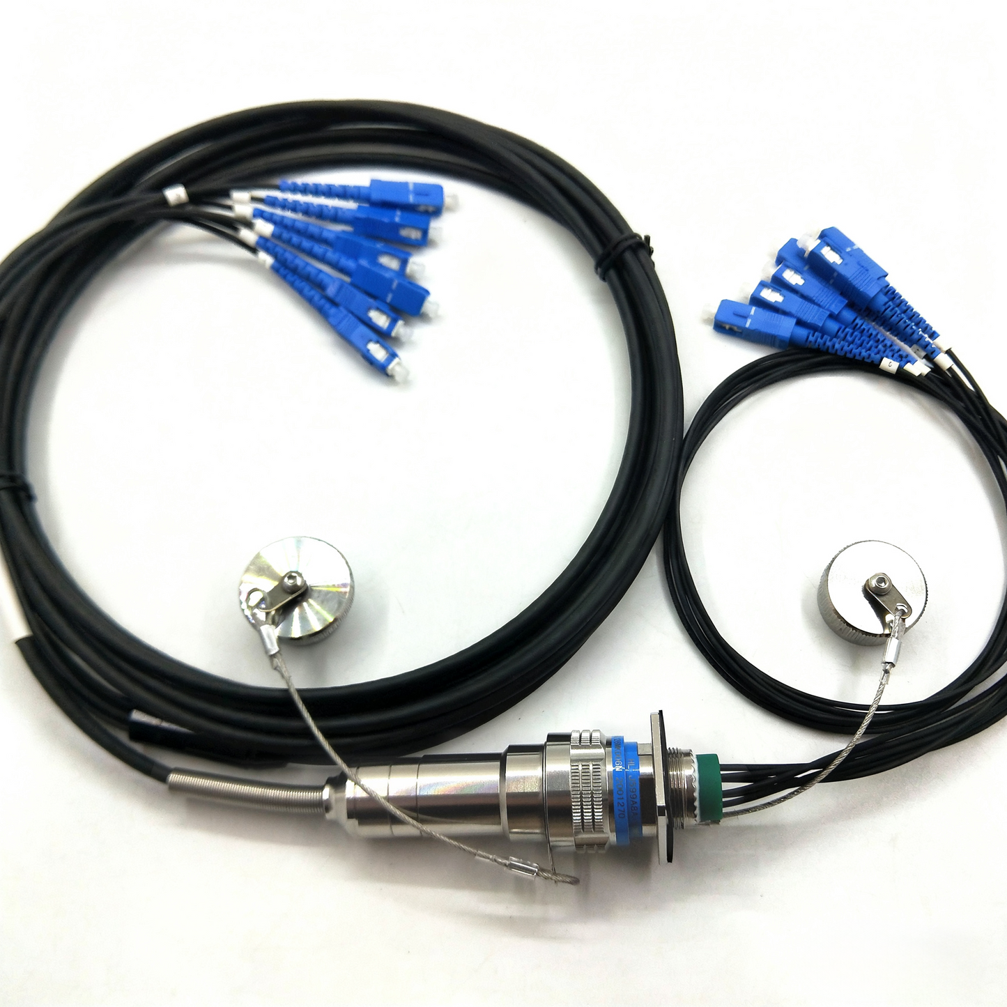F-tone ARINC 801 D38999 Series Fiber Optic 15 6Cores Receptacle Connectors Cable Assembly