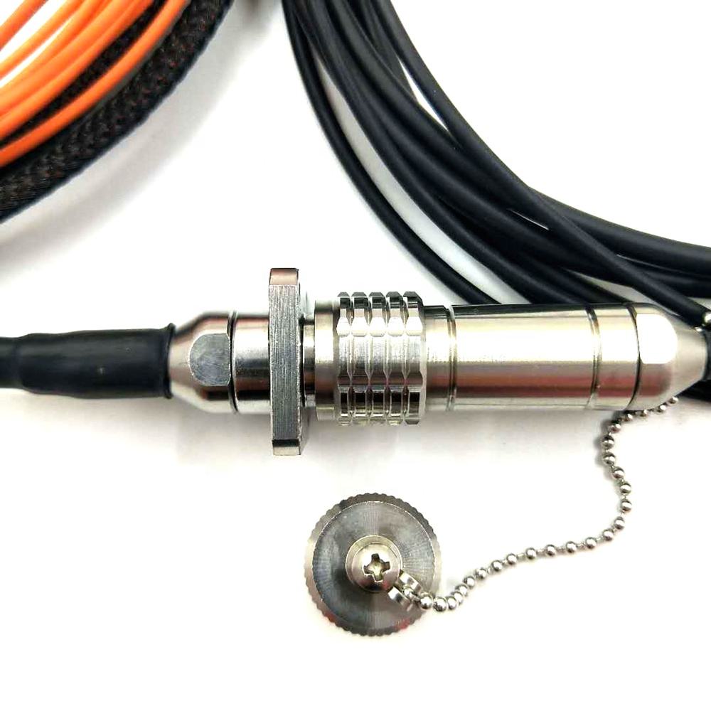 Outdoor ODC Waterproof Tactical Fiber Cable Connector ODC 2/4 Cores Plug Armored Cable Patch Cord