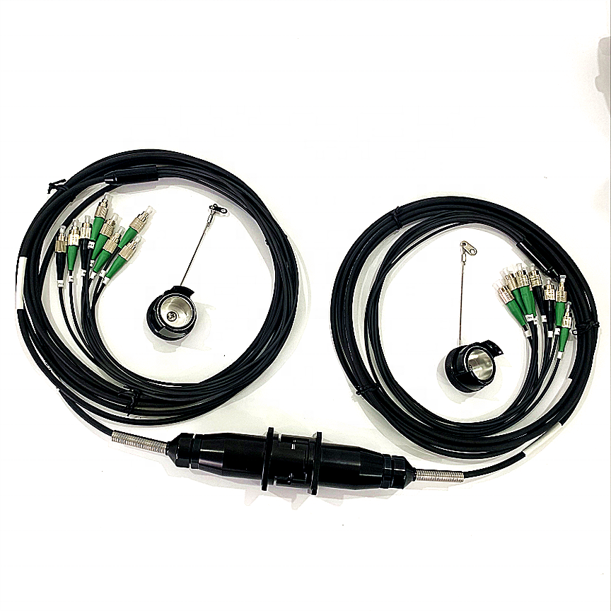 YZC08P YZC08S Plug and Socket Outdoor Field Waterproof Fiber Connector Assemblies for Harsh Environment Using