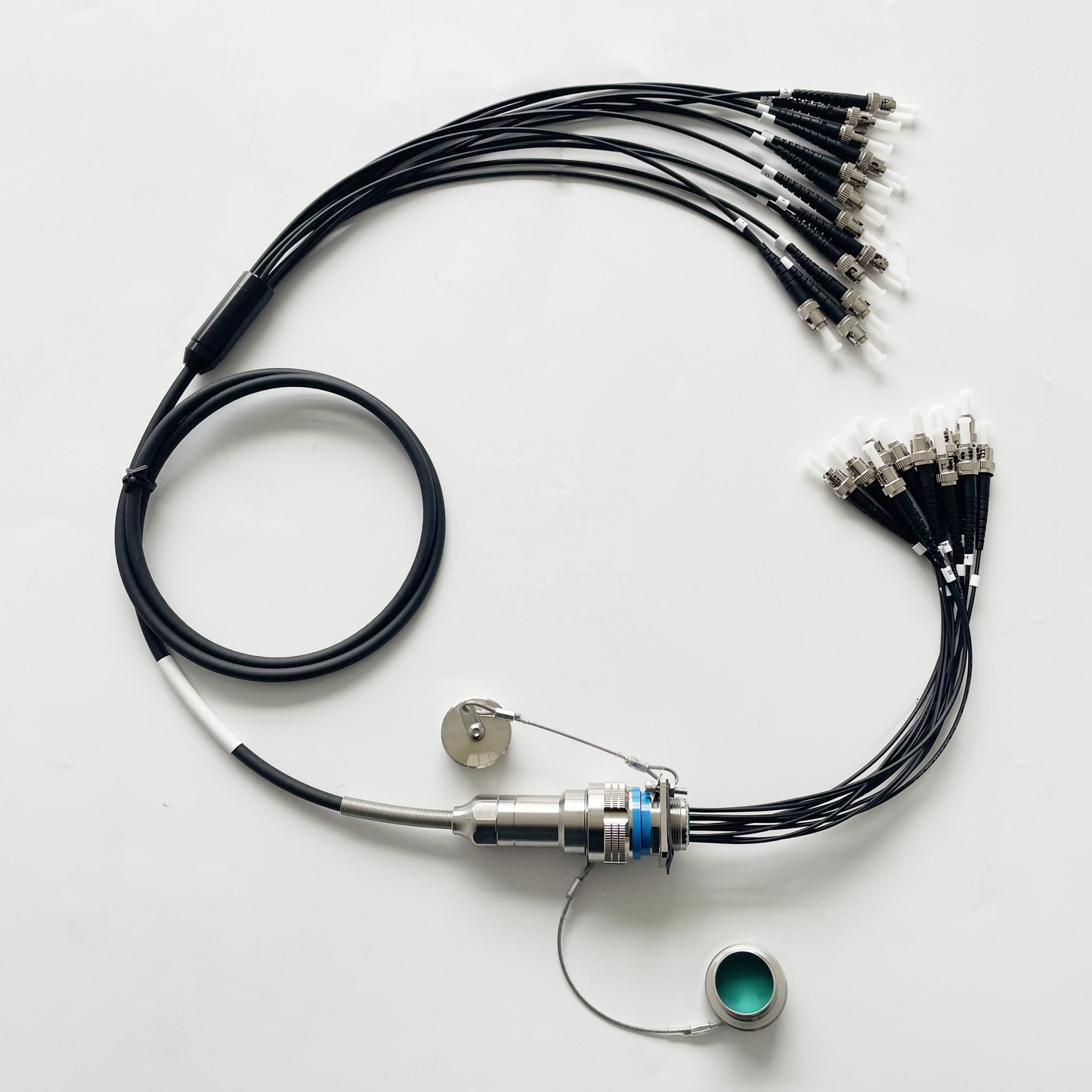 F-tone D38999/26KD12B1N GJB599 /20KD12A1N Series IP67 Waterproof Connectors Fiber Optic Cable Assembly