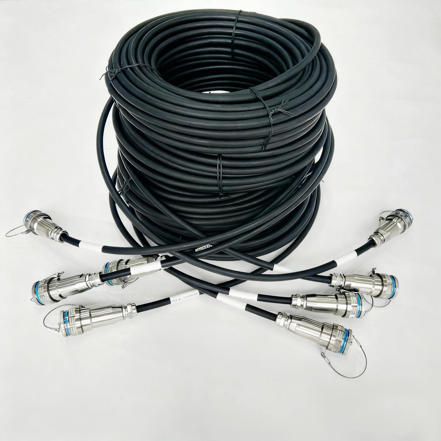 F-tone D38999 16Cores POF Fiber Connectors Plug and Socket with Pigtail J599POF/26KD16B1N-J599POF/26KD16B1N Fiber Optic Assembly