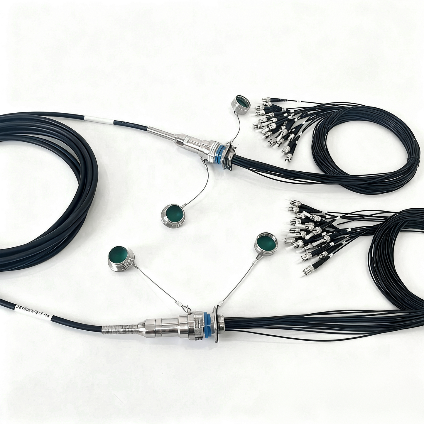 F-tone D38999 18Cores Single Mode Fiber Cable Plug and Socket J599/26KD18B1N -J599/26KD18B1N Fiber Optic Cable Assembly