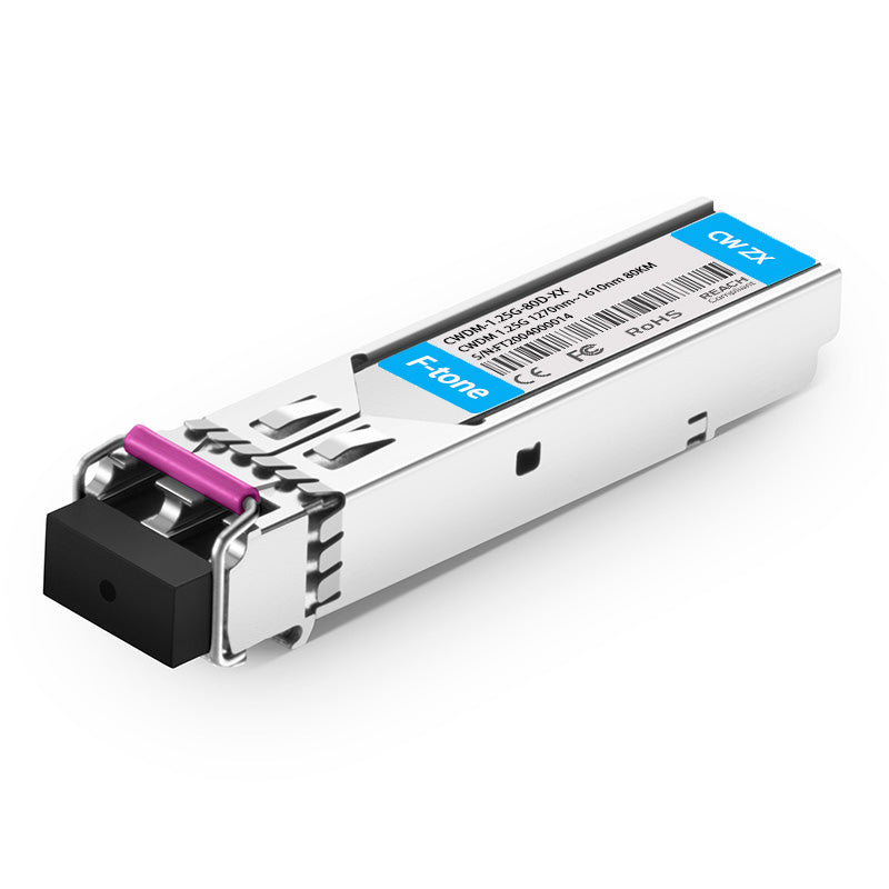 Module émetteur-récepteur SFP 1270-1610 nm 80 km DOM Duplex LC SMF 1000BASE CWDM compatible générique