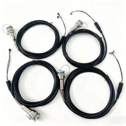 F-tone D38999 12Cores Single Mode Fiber and Electrical Connector Plug and Socket J599/26KD2G8DB1N -2BF4MC Fiber Cable Assembly