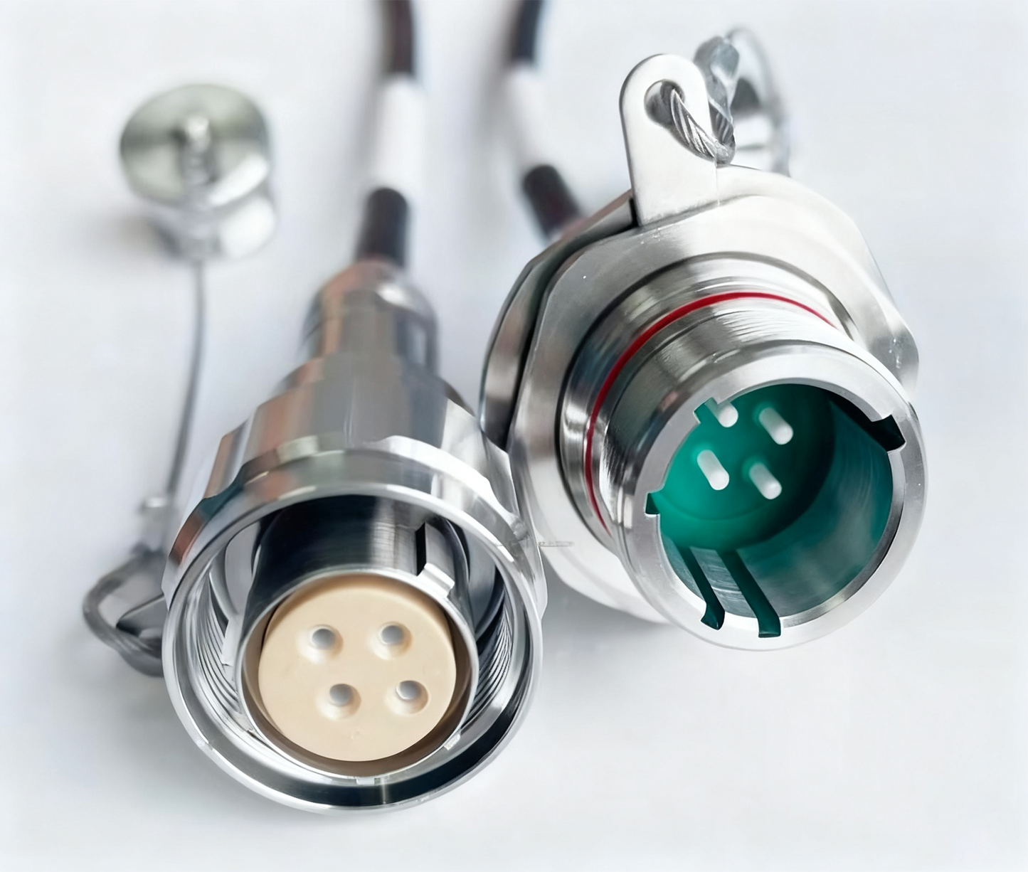 Specialty Mine Using ZLO/ GYD18 Series 4cores Male and Female Fiber Connector ZLO04P ZLO04S /GYD18T4PN GYD18T4SN