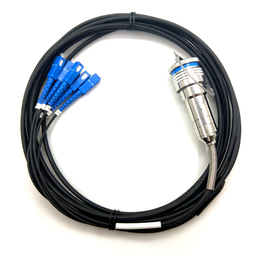 F-tone ARINC 801 D38999 Series Fiber Optic 15 6Cores Receptacle Connectors Cable Assembly
