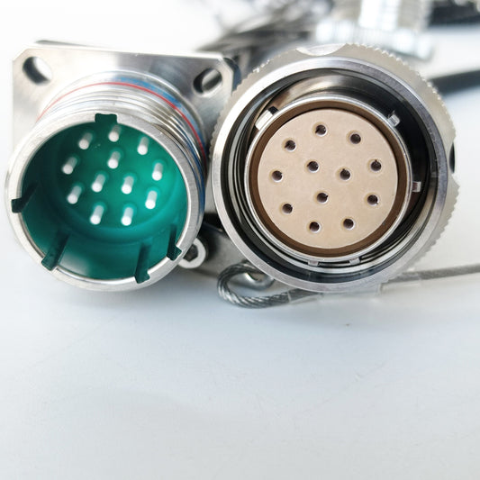 F-tone D38999/26KD12B1N GJB599 /20KD12A1N Series IP67 Waterproof Connectors Fiber Optic Cable Assembly