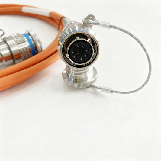 F-tone D38999 8Cores Multi Mode Fiber Cable Plug and Socket J599/26KC08B1N -J599/26KC08B1N Fiber Optic Cable Assembly