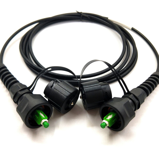Full AXS FTTA IP67 Connector IP67 Outdoor Fullaxs-LC-10M-SM ODVA LC SC MPO OPTIC FIBER CABLE