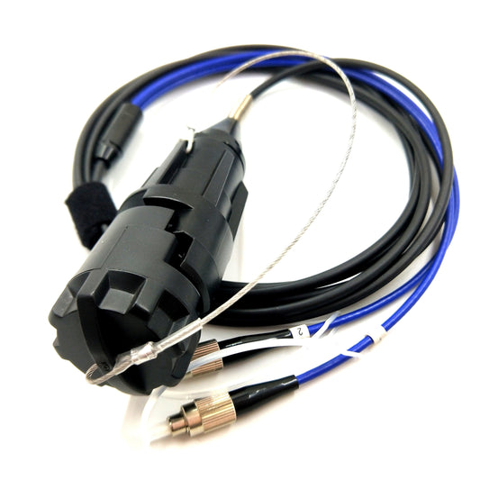 Outdoor Optical Fiber Connector Field Armored Cable YZB 2 Cores Plug Fiber Assemblies