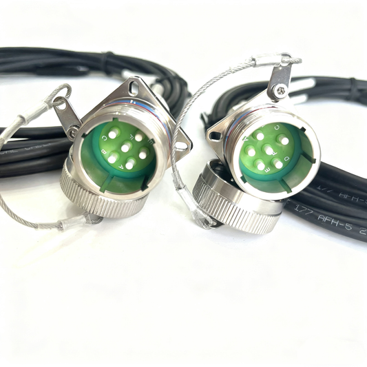 F-tone D38999 6Cores Single Mode Fiber Cable Plug and Socket J599/20KE06A1N -6FC Fiber Optic Cable Assembly