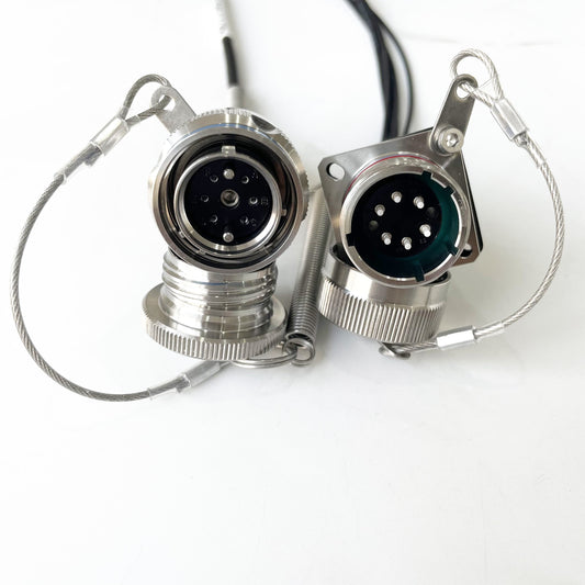F-tone D38999A8/26KD06N ARINC801 Series 6pins IP67 Waterproof Connectors Fiber Optic Cable Assembly