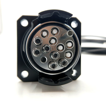 Outdoor Waterproof Fiber Cable Connector YZC 12 Cores Socket Assemblies