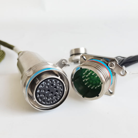 F-tone MIL-DTL-38999/26KE26B1N GJB599 /20KE26A1N Series Waterproof Connectors Plug Fiber Optic Cable Assembly
