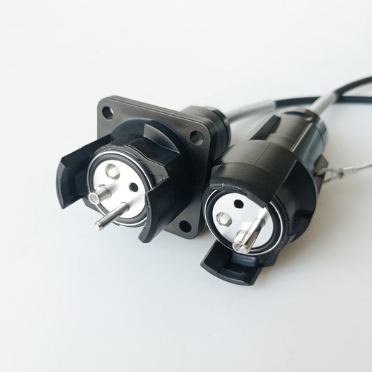 Field Fiber Cable Connector YZB02P YZB02S Outdoor Waterproof YZB 2 Cores Plug and Socket TBE001 Series Connector