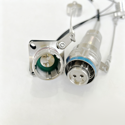 F-tone D38999 YMF 2Cores Single Mode Fiber Connector Plug and Socket Fiber Optic Cable Assembly YMF02P/YMF02S