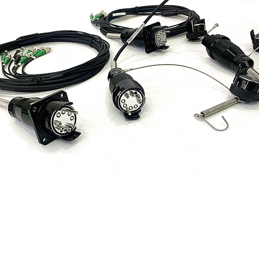 YZC08P YZC08S Plug and Socket Outdoor Field Waterproof Fiber Connector Assemblies for Harsh Environment Using