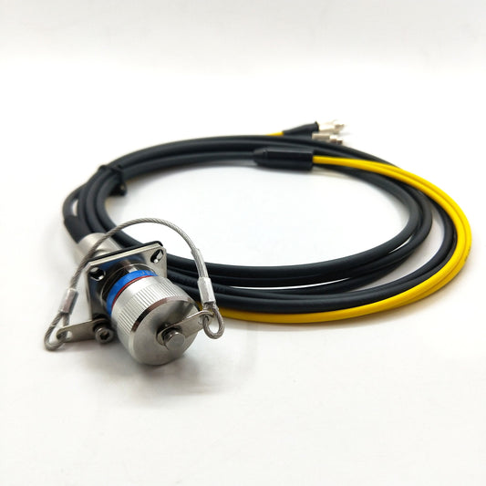 F-tone D38999 Series standard circular connectors 2Cores socket fiber optic cable Assembly