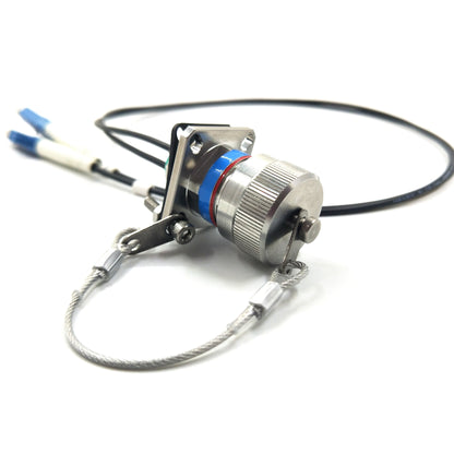 F-tone D38999 Series standard circular connectors 2Cores socket fiber optical Cable Assemblies