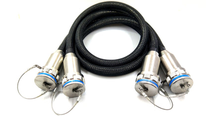 F-tone Outdoor Waterproof D38999 GYM31/KT4AN 96 Cores Plug Optical Fiber Connector