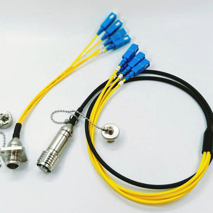 F-tone Outdoor Waterproof ODC Fibre Connector ODC 4CORES Plug and Socket Cable Assemblies