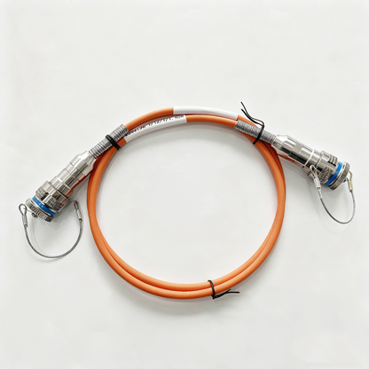 F-tone D38999 8Cores Multi Mode Fiber Cable Plug and Socket J599/26KC08B1N -J599/26KC08B1N Fiber Optic Cable Assembly