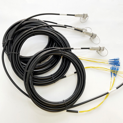 Specialty Mine Using ZLO/ GYD18 Series 4cores Male and Female Fiber Connector ZLO04P ZLO04S /GYD18T4PN GYD18T4SN