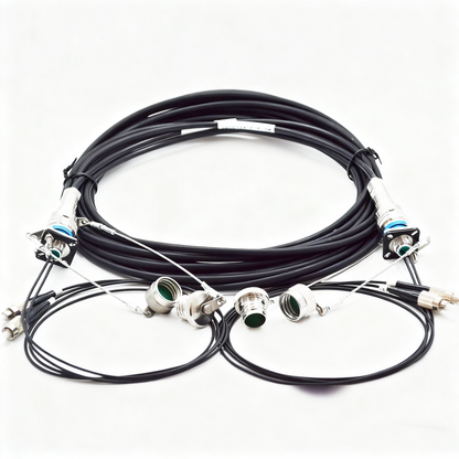 F-tone D38999 2Cores Plug and Socket J599/26KA94B1N 2FC fiber optic cable Assembly