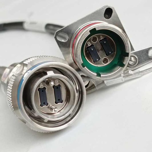 F-tone D38999 MT Series GYM18 Fiber Optic 13# 2MT 48cores Plug and SOCKET Connectors Cable Assembly