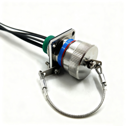 F-tone ARINC 801 D38999 Series Fiber Optic 15# 6Cores Receptacle Connectors optical cable Assembly