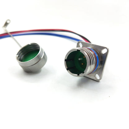 Outdoor Waterproof Hybrid Connector Fiber and Power D38999 Optical Fiber Connector