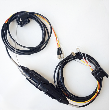 Field Fiber Cable Connector YZB02P YZB02S Outdoor Waterproof YZB 2 Cores Plug and Socket TBE001 Series Connector