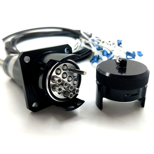YZC12P YZC12S Connector Outdoor Waterproof Optical Armored Cable 12 Cores Fiber Connector
