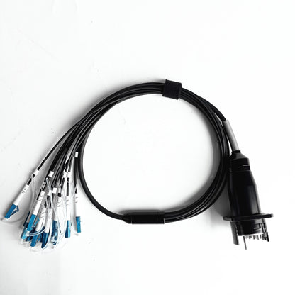 YZC12P YZC12S Plug and Socket Outdoor Field Waterproof IP67 Fiber Connector Assemblies for Harsh Environment Using