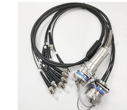F-tone D38999 5Cores single mode fiber cable Plug and Socket J599/26KC05B1N -5ST fiber optic cable Assembly