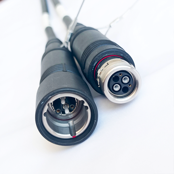 HDTV Fiber Connector 3K 93c PUW FCMA 3K/FS Camera and Broadcasting SMPTE Hybrid Cable Assemblies