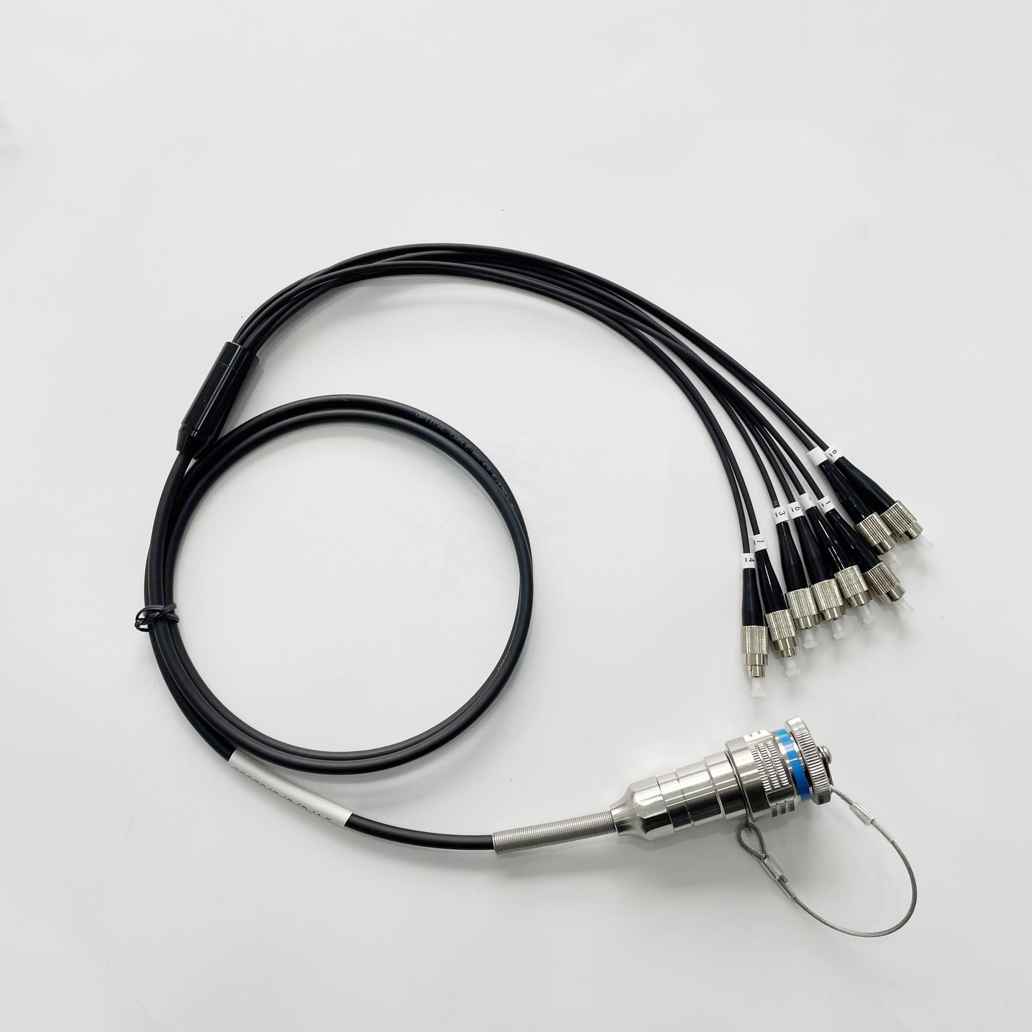 F-tone MIL-DTL-38999/26KC08B1N GJB599 /20KC08A1N Series Standard Circular Connectors Plug Fiber Optic Cable Assembly