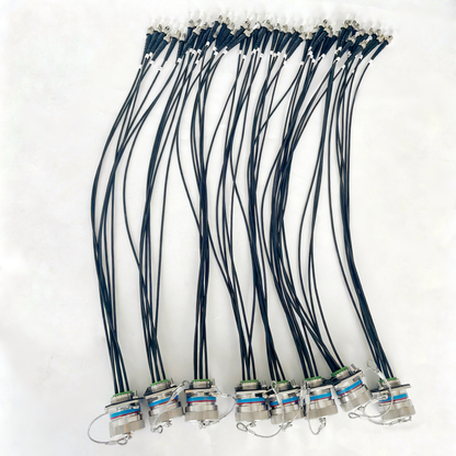 F-tone D38999 6Cores Single Mode Fiber Cable Plug and Socket J599/20KE06A1N -6FC Fiber Optic Cable Assembly