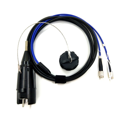 Outdoor Optical Fiber Connector Field Armored Cable YZB 2 Cores Plug Fiber Assemblies
