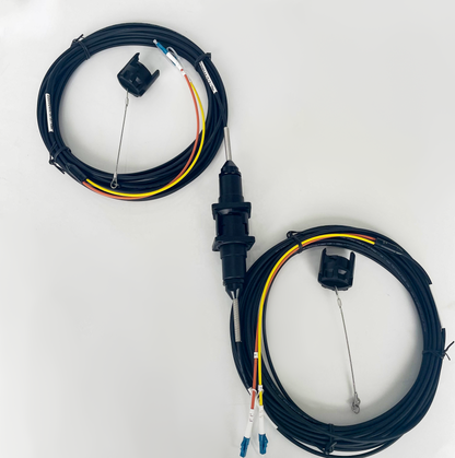 Field Fiber Cable Connector YZB02P YZB02S Outdoor Waterproof YZB 2 Cores Plug and Socket TBE001 Series Connector
