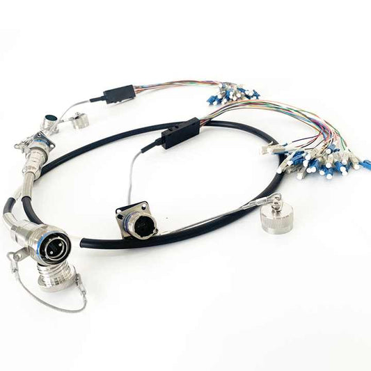 F-tone MIL-DTL-38999 MT Series GYM15 Fiber Optic 11# 1MT 12Cores/24Cores/48cores Plug and SOCKET Connectors Cable Assembly