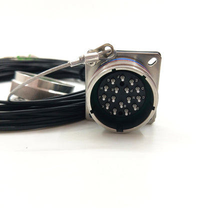 F-tone D38999 Arnic 801 16 Cores Socket with One End of 16 FC Fiber Contacts / Optical Cable Assemblies